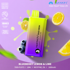 Hayati Duo Mesh Disposable Blueberry Lemon & Lime XNHN165 Hayati Vape Liquid