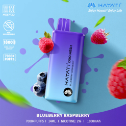 Hayati Duo Mesh Disposable Blueberry Raspberry XNHN167 Hayati Vape Review