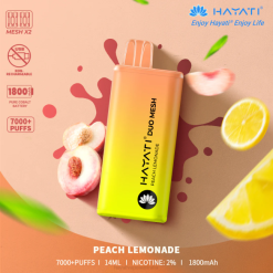 Hayati Duo Mesh Disposable Peach Lemonade XNHN175 Hayati Vape Liquid