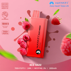 Hayati Duo Mesh Disposable Red Razz XNHN179 Hayati Flavours Australia