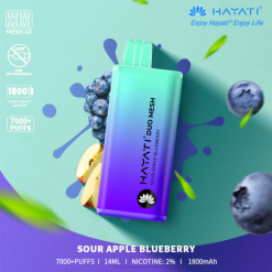 Hayati Duo Mesh Disposable Sour Apple Blueberry XNHN188 Hayati Price Australia
