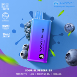 Hayati Duo Mesh Disposable Sour Blueberries XNHN189 Hayati Flavours Australia