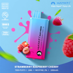 Hayati Duo Mesh Disposable Strawberry Raspberry Cherry Ice XNHN182 Hayati Canberra