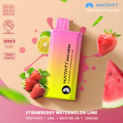 Hayati Duo Mesh Disposable Strawberry Watermelon Lime XNHN183 Hayati Vape Australia
