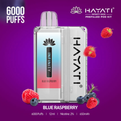 Hayati Infinity 6000 Pod Kits Blue Raspberry XNHN144 Hayati Vape Flavours