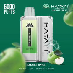 Hayati Infinity 6000 Pod Kits Double Apple XNHN146 Hayati Vape Near Me