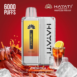 Hayati Infinity 6000 Pod Kits Fresh Cola XNHN149 Hayati Flavours Australia