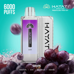 Hayati Infinity 6000 Pod Kits Grape XNHN150 Hayati Vape Shop