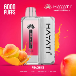 Hayati Infinity 6000 Pod Kits Peach Ice XNHN155 Hayati Vape Liquid