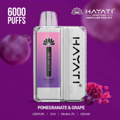 Hayati Infinity 6000 Pod Kits Pomegranate & Grape XNHN156 Hayati Vape Near Me