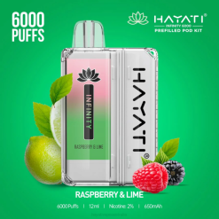 Hayati Infinity 6000 Pod Kits Raspberry & Lime XNHN157 Hayati Vape Review
