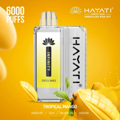 Hayati Infinity 6000 Pod Kits Tropical Mango XNHN163 Hayati Vape Australia