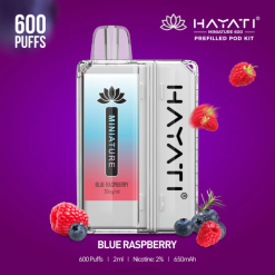 Hayati Miniature 600 Pod Kits Blue Raspberry XNHN30 Hayati Vape Shop