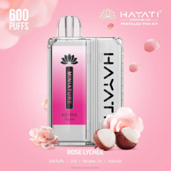 Hayati Miniature 600 Pod Kits Rose Lychee XNHN44 Hayati Vape Flavours
