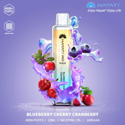 Hayati Pro Max Disposable Blueberry Cherry Cranberry XNHN97 Hayati Vape Review