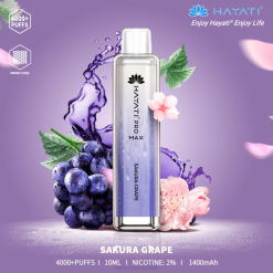 Hayati Pro Max Disposable Sakura Grape XNHN119 Hayati Flavours Australia