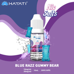 Hayati Pro Max Nic Salts Blue Razz Gummy Bear XNHN247 Hayati Vape Review