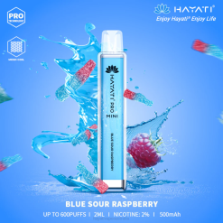 Hayati Pro Mini Disposable Blue Sour Raspberry XNHN4 Hayati Vape Flavours