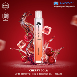 Hayati Pro Mini Disposable Cherry Cola XNHN7 Hayati Vape Review
