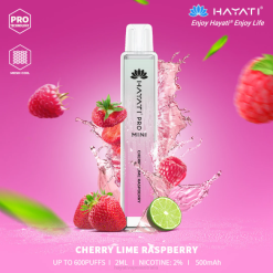Hayati Pro Mini Disposable Cherry Lime Raspberry XNHN26 Hayati Vape Near Me