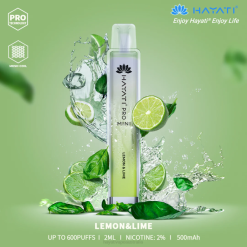 Hayati Pro Mini Disposable Lemon & Lime XNHN14 Hayati Vape Flavours