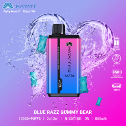 Hayati Pro Ultra Disposable 15000 Puffs Blue Razz Gummy Bear XNHN194 Hayati Vape Flavours