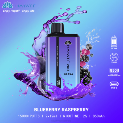 Hayati Pro Ultra Disposable 15000 Puffs Blueberry Raspberry XNHN196 Hayati Vape Near Me