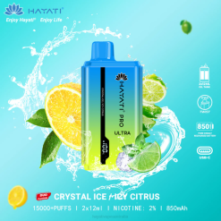 Hayati Pro Ultra Disposable 15000 Puffs Crystal Ice/Icy Citrus XNHN218 Hayati Price Australia