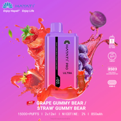 Hayati Pro Ultra Disposable 15000 Puffs Grape Gummy Bear/Strawberry Gummy Bear XNHN221 Hayati Australia