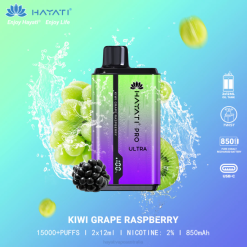 Hayati Pro Ultra Disposable 15000 Puffs Kiwi Grape Raspberry XNHN202 Hayati Canberra