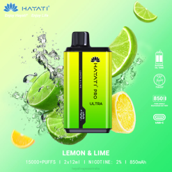 Hayati Pro Ultra Disposable 15000 Puffs Lemon & Lime XNHN203 Hayati Vape Australia