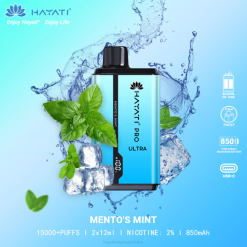 Hayati Pro Ultra Disposable 15000 Puffs Mento's Mint XNHN206 Hayati Vape Near Me