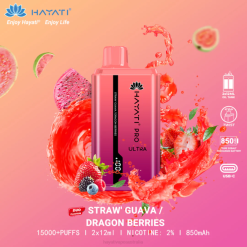 Hayati Pro Ultra Disposable 15000 Puffs Strawberry Guava/Dragon Berries XNHN224 Hayati Vape Flavours
