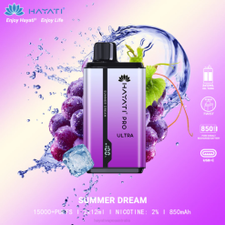 Hayati Pro Ultra Disposable 15000 Puffs Summer Dream XNHN212 Hayati Canberra