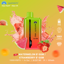 Hayati Pro Ultra Disposable 15000 Puffs Watermelon Bubblegum/Strawberry Bubblegum XNHN227 Hayati Vape Review