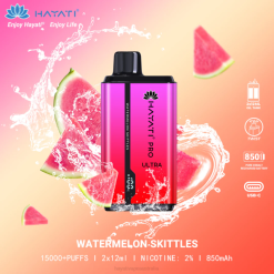 Hayati Pro Ultra Disposable 15000 Puffs Watermelon skittles XNHN215 Hayati Vape Liquid