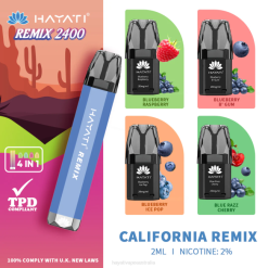 Hayati Remix Prefilled Pod System 2400 Puffs California Remix XNHN51 Hayati Australia