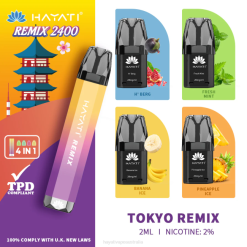 Hayati Remix Prefilled Pod System 2400 Puffs Tokyo Remix XNHN58 Hayati Price Australia