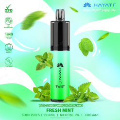Hayati Twist Disposable Fresh Mint XNHN70 Hayati Vape Shop