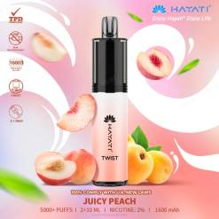 Hayati Twist Disposable Juicy Peach XNHN72 Hayati Canberra