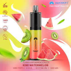 Hayati Twist Disposable Kiwi Watermelon XNHN74 Hayati Vape Flavours