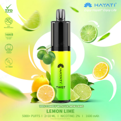 Hayati Twist Disposable Lemon Lime XNHN75 Hayati Vape Liquid