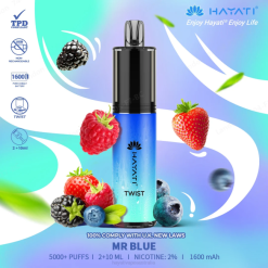 Hayati Twist Disposable Mr Blue XNHN77 Hayati Vape Review