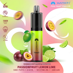 Hayati Twist Disposable Passionfruit Lemon Lime XNHN78 Hayati Price Australia