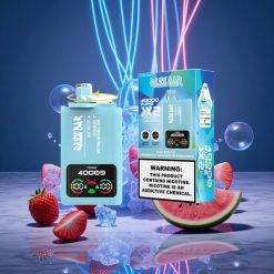 Razz Bar 40000 Puffs Disposable Vape Blue Razz Ice Power Screen Display