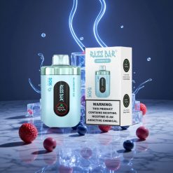 Razz Bar 50K Puffs Blueberry Ice Rechargeable Disposable Vape